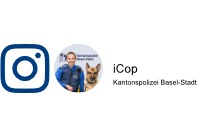 Instagram-Logo für den Link zum Instagram-Profil des iCops der Kantonspolizei Basel-Stadt